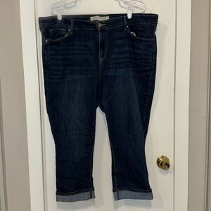 Signature by Levi Strauss Mid Rise Denim Capris - Size 20